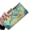 Wallet, case, ladies pouch,wallet, nightingale, birds, animals, forest, threadloops 