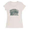 women's, ladies, short sleeve t-shirt, apparel, art, grace ighut, waves, breathable ,soft, classic t-shirt,form fitting shirt,crewneck