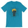 men's, t-shirt, save water drink beer, gummy,threadloops, apparel, 100% cotton, Side-seamed