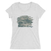 women's, ladies, short sleeve t-shirt, apparel, art, grace ighut, waves, breathable ,soft, classic t-shirt,form fitting shirt,crewneck